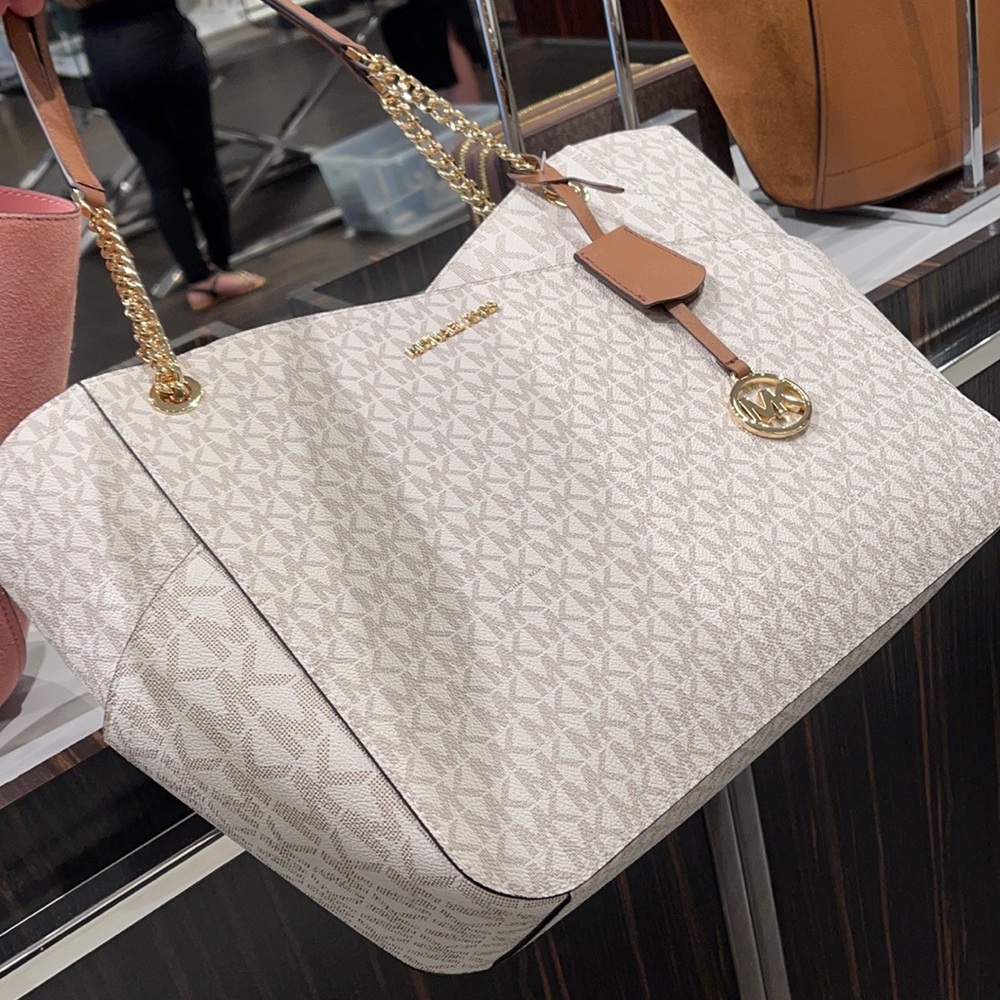 MICHAEL KORS LARGE X CHAIN LOGO SHOULDER BAG - Picture 7 of 7